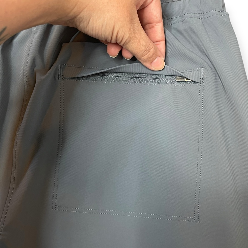 Vuori Miles Jogger Women’s Medium Blue Grey Adjustable Waist Ankle Pants - Picture 4 of 13